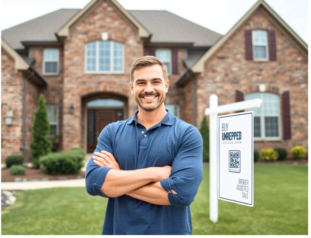 Nashville area home with BuyUnrepped seller sign